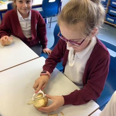 We then had to plan and make our own lunch time meal.